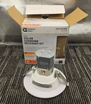Commercial Electric 1003240066: 6" White Baffle Integrated Led Recessed Assembly. Fixed Price $21.24.