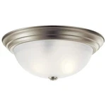 Kichler 8116 Nickel 3-LIGHT 15-1/4"W Flush Mount Ceiling Fixture. Fixed Price $48.97.