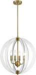 Ove Decors Isabelle 4-LIGHT Led Chandelier Antique Gold 29LPE-ISAB19-ACRKY. Fixed Price $101.31.