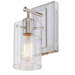 Hampton Bay Regan 4.5 In. 1-LIGHT Brushed Nickel Wall Bath Sconce 1005 494 724. Fixed Price $22.84.