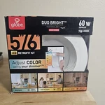 Globe Electric 91328 Duo Bright White 5-6 In. Plastic Led Retrofit Kit 60. Fixed Price $15.38.