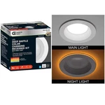 Commercial Electric 6" Canless Led Recessed Light Trim Night 900LUMENS Cct. Fixed Price $17.99.