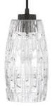 Capital Lighting 328611BI-450 1-LIGHT 5" Wide Etched Glass Pendant Black Iron. Fixed Price $89.79.