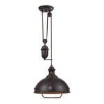 Elk Home Farmhouse 1-LIGHT Pendant Oiled Bronze Finish, With. Fixed Price $396.00.