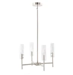 Scott Living Windsor 4-LIGHT Brushed Nickel Chandelier. Fixed Price $125.00.