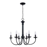 Bel Air Lighting Candle 6-LIGHT Black Chandelier. Fixed Price $79.99.