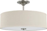 Progress Lighting Inspire Semi Flush Mount Brushed Nickel P350168-009. Fixed Price $64.93.