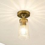 Semi Flush Mount Ceiling Fixture, 1-LIGHT Hanging Lamp Pendant. Fixed Price $14.99.