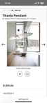 Luceplan Titania Pendant Light. Fixed Price $495.00.