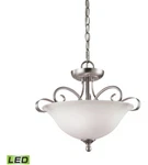 Thomas Lighting Brighton Led 16" Brushed Nickel Semi Flush Mount Ceiling LIGHT8. Fixed Price $89.00.