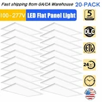 20 Pack 2X4 Commercial 5000K Dimmable Drop Ceiling Flat Panel Troffer Light. Fixed Price $903.15.