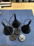 Satco Nuvo 60-7127 Modern Cone Pendant Matte Black Dimmable. Fixed Price $50.00.