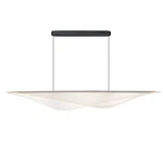 ET2 Lighting Manta 1LT 70" Led Linear Pendant, Black/clear Ribbed E24718-144BK. Fixed Price $1648.00.