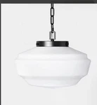 Milk Glass Adjustable Pendant Ceiling Light Black Finish - Hearth & Hand. Fixed Price $59.99.