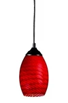 Z-lite 131 Black/red Jazz 1-LIGHT Mini Pendant. Fixed Price $102.00.