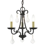 Livex Lighting 40873 Daphne 14"W Crystal Foyer Pendant - Black. Fixed Price $169.96.