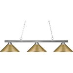 Z-lite 155-3CH-MSG Sharp Shooter Billiard Light Chrome. Fixed Price $260.10.
