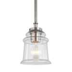 Woodbridge Lighting Elliot Mini Pendant, Antique Nickel - 19523ATN. Fixed Price $54.99.