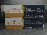 Hampton Bay 19 3-LIGHT Brushed Steel Led Track Lighting Kit (lot Of 2). Fixed Price $43.99.