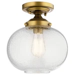 Kichler 42296 Avery 10"W Semi -flush Ceiling Fixture Brass. Fixed Price $139.97.
