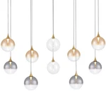 Eurofase Lighting 48932 Iissa 47"W Linear Chandelier - Gold / Mixed Glass. Fixed Price $2430.00.