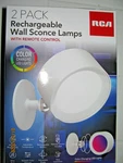 2 Led Wall Indoor Rechargeable Magnetic Touch Remote Control Sconce Lights. Fixed Price $15.00.