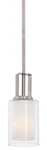Minka Lavery 4101 Parsons Studio Light 4"W Vantage Pendant - Nickel. Fixed Price $129.00.