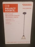 Project Source Fallsbrook Mini Pendant Light Bronze Finish 0586865 AO4048105. Fixed Price $24.96.