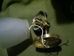 Westinghouse O8O4 Brass Wall Light Wide Mouth Glass Indoor. Fixed Price $19.99.