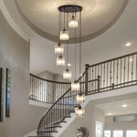 High Ceilings Chandeliers Modern Crystal Pendant Light,long Raindro.... Fixed Price $157.79.