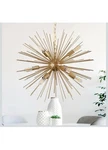 Ziralio 23.8" Modern Sputnik Chandelier 9LIGHT Starburst Fixture Gold 2263. Fixed Price $56.00.