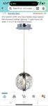 ET2 E24251-91PC Orb Clear Bubble Glass Sphere Mini Pendant Ceiling Light. Fixed Price $75.00.