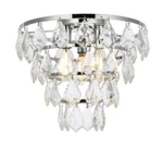 Crystal Flush Mount Ceiling Chrome Hallway Bathroom Bedroom Lighting 12". Fixed Price $247.68.