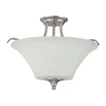 Luminance F18046-64 Semi Flush Mount Darby 3 Lights Bright Satin Nickel. Fixed Price $59.99.