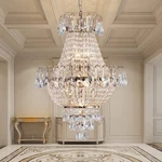 17'' Crystal Chandelier French Gold Luxury Led Pendant Light Kitchen Fixture. Fixed Price $183.99.