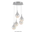 Artika Glitzer 30-WATT 5 Light Chrome Modern Integrated Led Pendant Fixtur. Fixed Price $65.00.