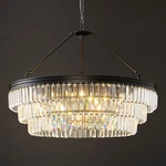 Black Modern Round Chandelier: 28" K9 Luxury Crystals Contemporary. Fixed Price $466.99.