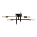 Savoy House Lyrique 8-LIGHT Ceiling Light, Bronze/brass Accents 6-7003-8-77. Fixed Price $364.80.