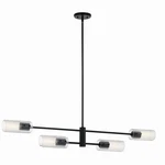 Black Linear Chandelier From The Velestino Collection. Fixed Price $634.99.