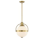 Westbourne Light Pendant In Warm Brass By Savoy House 7-3102-1-322. Fixed Price $502.00.