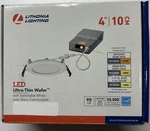 Lithonia Lighting WF4, 4" Wafer Oil-rubbed Bronze Selectable Led Recessed. Fixed Price $12.99.