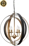 Signature Design By Ashley L000958 Makani Metal Pendant Light, Black/gold Finish. Fixed Price $192.99.