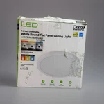 Feit Electric 7.5 Dimmable White Round Flat Panel Ceiling Light Adjustable Clrs. Fixed Price $19.99.