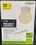 Project Source Led Flush Mount Ceiling Light 6 White Opal Glass 3000K 12W. Fixed Price $24.99.