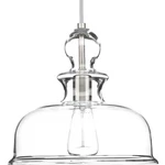 Progress Lighting P5332 Nickel Staunton Single 12"W Pendant. Fixed Price $183.99.