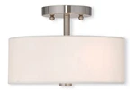 Livex Lighting 51052 Nickel Brighton 2-LIGHT Semi Flush Ceiling Fixture. Fixed Price $115.96.