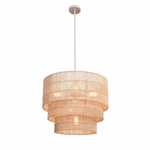 Hampton Bay Sessions 5-LIGHT Brown Tiered Rattan Pendant HDP98944RAT. Fixed Price $104.99.
