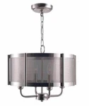 World Imports WI8949-37 Xena Collection 4-LIGHT Brushed Nickel Indoor Chandelier. Fixed Price $99.79.