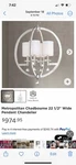 Chandelier-metropolitan N6840 Light 30"H Large Pendant Nickel Inside. Fixed Price $200.00.