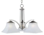 Maxim 20094FTSN Aurora 3 Light Chandelier-satin Nickel. Fixed Price $238.00.